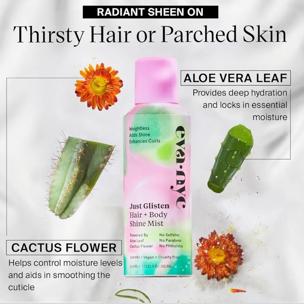 🆕️Eva NYC ✨️Just Glisten ✨️Hair and Body Shine Mist